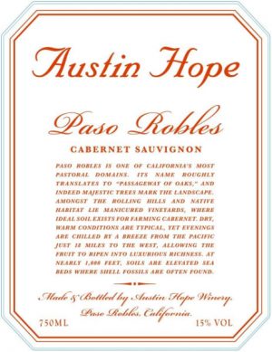 Austin Hope, Cabernet Sauvignon 2020