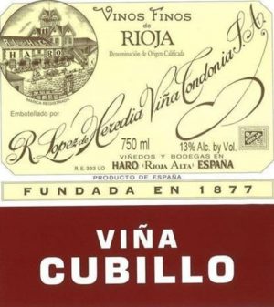 R. Lopez de Heredia, Vina Cubillo, Crianza, Rioja 2013