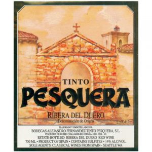 Alejandro Fernandez Tinto Pesquera Ribera del Duero, Reserva 2012