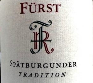 Rudolf Fürst, Tradition, Spätburgunder 2016