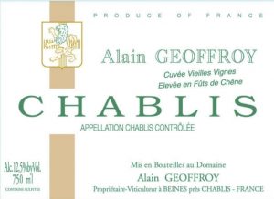Domaine Alain Geoffroy, Chablis 2017