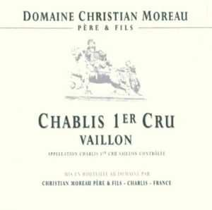Christian Moreau, Vaillon 1er Cru, Chablis 2017