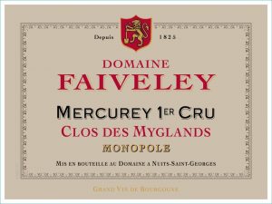 Domaine Faiveley, Clos des Myglands 1er Cru Monopole, Mercurey 2018