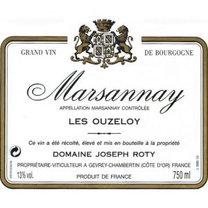 Domaine Joseph Roty, Les Ouzeloy, Marsannay 2015