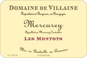 Domaine De Villaine, Les Montots, Mercurey 2016