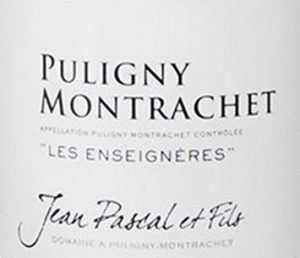 Domaine Jean Pascal et Fils, Les Enseigneres, Puligny-Montrachet 2017