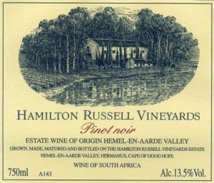 Hamilton Russell Vineyards, Pinot Noir 2019