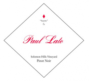 Paul Lato, "Suerte", Solomon Hills Vineyard, Pinot Noir 2018