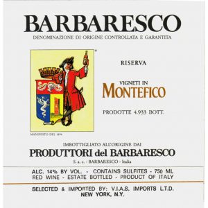 Produttori del Barbaresco Barbaresco Montefico Riserva 2016